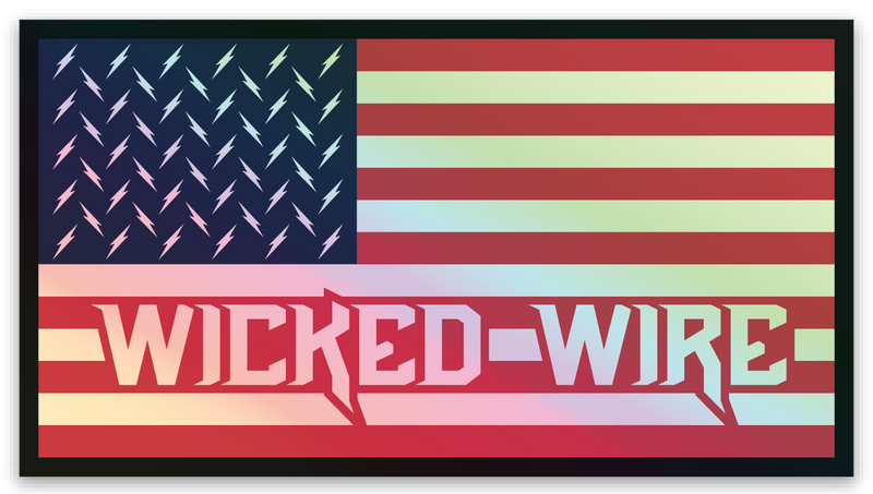 Holographic Wicked Flag Sticker