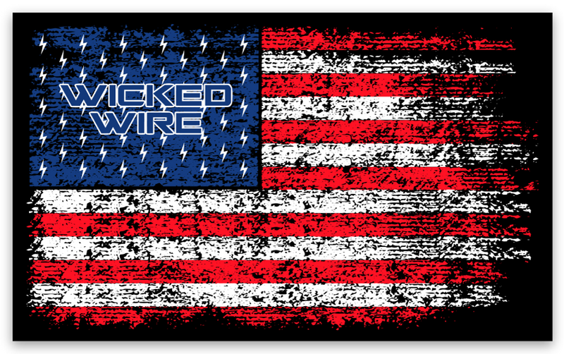 Distressed Wicked Flag Sticker